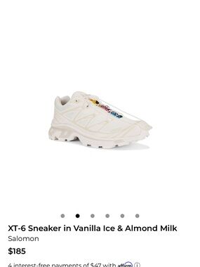 Salomon XT-6 Sneaker in Vanilla